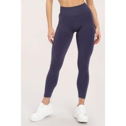 Legginsy fitness damskie Gym Glamour flexible 2.0. Niebieskie legginsy damskie GYM GLAMOUR, bez wzorów. Za 169.99 zł.