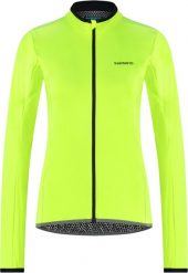 Damska kurtka przeciwdeszczowa WINDFLEX, neonowy żółty. Żółte kurtki sportowe damskie Shimano, s, bez wzorów, z elastanu, bez ramiączek, bez kaptura, rowerowe. Za 549.90 zł.