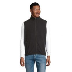 Ocieplacz Na Ciało Dla Dorosłych Unisex Factor Fleece Zapinany Na Zamek. Czarne bluzy męskie SOL'S, m, bez wzorów, bez ramiączek, bez kaptura. Za 104.99 zł.