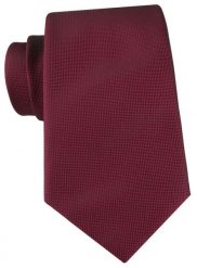 Bordowy Krawat z Mikrofakturą Tkaniny - Alties. Czerwone krawaty i muchy Alties, bez wzorów, z tkaniny, eleganckie. Za 55.00 zł.