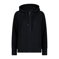 Bluza damska z kapturem CMP. Czarne bluzy damskie CMP, bez wzorów, z polaru, bez ramiączek, z kapturem. Za 251.50 zł.
