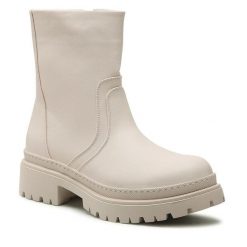 Botki Jenny Fairy. Brązowe botki damskie Jenny Fairy, bez wzorów, bez obcasa, na płaskiej podeszwie, bez zapięcia. Za 101.99 zł.