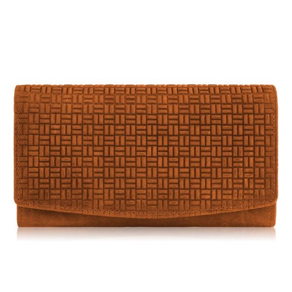 Portfel skórzany vintage pomarańczowy Paolo Peruzzi T-109-HOR. Brązowe portfele damskie Paolo Peruzzi, ze skóry. Za 69.00 zł.