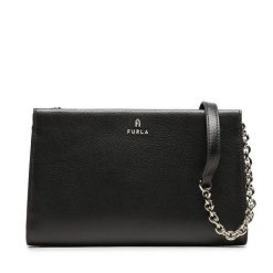 Torebka Furla. Czarne torebki do ręki damskie Furla, bez wzorów, bez dodatków. Za 759.99 zł.