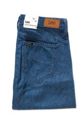 SPÓDNICA JEANSOWA LEE BUTTON THROUGH SKIRT BLUE L38ICLPK. Niebieskie spódnice damskie Lee, l, bez wzorów, z jeansu, trapezowe. W wyprzedaży za 69.99 zł.