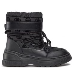 Śniegowce Guess. Czarne śniegowce damskie Guess, bez zapięcia. Za 599.99 zł.
