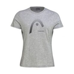 T-shirt damski Club Lara. Szare t-shirty damskie Head, xl, bez wzorów, z bawełny, sportowe, bez kołnierzyka, bez ramiączek. W wyprzedaży za 101.50 zł.