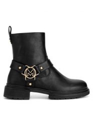 MEXX Botki MI001712243W Czarny. Czarne botki damskie Mexx, bez wzorów, ze skóry, bez obcasa, na płaskiej podeszwie, bez zapięcia. Za 329.99 zł.