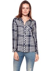 KOSZULA WRANGLER FLUID SHIRT NAVY W5239SL35 112129345. Niebieskie koszule damskie Wrangler, m, bez wzorów, bez kołnierzyka, bez ramiączek. W wyprzedaży za 59.99 zł.
