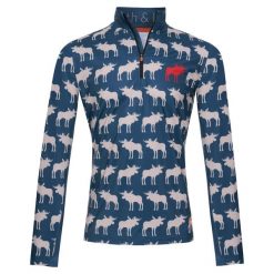 Bluza narciarska Męska Gareth & Lucas Eighty-One. Niebieskie bluzy sportowe męskie GARETH & LUCAS, na zimę, m, bez wzorów, z elastanu, bez kaptura, narciarskie. Za 229.99 zł.