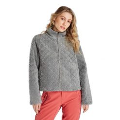 Damski sweter z zamkiem błyskawicznym Protest Prtbellflower. Szare swetry nierozpinane damskie Protest, na zimę, bez wzorów, z polaru, sportowe, bez kołnierzyka, bez ramiączek. Za 309.00 zł.