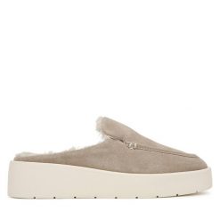 Klapki Calvin Klein. Brązowe klapki damskie Calvin Klein, bez wzorów, bez obcasa, bez zapięcia. Za 649.99 zł.