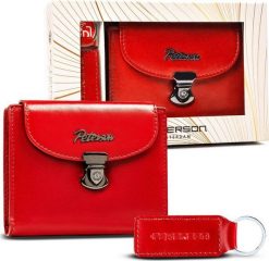 Peterson Zestaw prezentowy: skórzany portfel damski i brelok - Peterson NoSize. Portfele damskie Peterson. Za 161.11 zł.