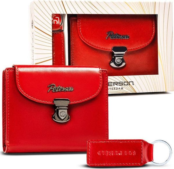 Peterson Zestaw prezentowy: skórzany portfel damski i brelok - Peterson NoSize. Portfele damskie Peterson. Za 161.11 zł.