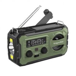 Radio solarne, przenośne radio awaryjne SOS, powerbank 10000mAh, latarka, dynamo, Kruger&Matz. Radia No Name. Za 278.99 zł.