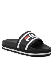 Fila Klapki Morro Bay Zeppa FFW0048.80010 Czarny. Czarne klapki damskie Fila, bez wzorów, ze skóry, bez obcasa, bez zapięcia. Za 119.99 zł.
