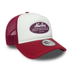 Czapka Trucker New Era Oval Foam Patch. Czerwone czapki damskie New Era, bez wzorów. Za 152.50 zł.