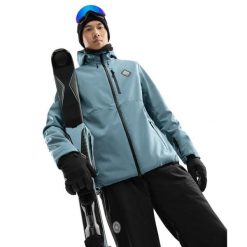 Męska kurtka snowboardowa Sporty zimowe Siroko W2 Beluga. Niebieskie kurtki męskie SIROKO, na zimę, m, bez wzorów, z materiału, z kapturem, narciarskie. Za 340.00 zł.
