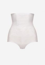 Biała Bielizna modelująca Majtki High Waist Zdobione Tłoczeniem w Kwiaty Vivirianne. Biała majtki damskie Renee, z jeansu. Za 24.99 zł.