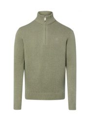 Nils Sundström sweter z kołnierzem typu troyer Mężczyźni Bawełna (100%) zielony, XL. Zielone swetry męskie Nils Sundström, m, bez wzorów, z bawełny, wakacyjne, bez kołnierzyka, bez ramiączek. Za 299.95 zł.