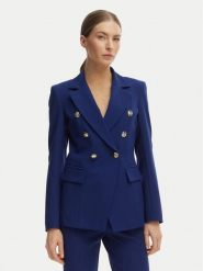 Maryley Marynarka 26EB139/43FR Granatowy Regular Fit. Niebieskie marynarki i żakiety damskie Maryley, bez wzorów, z syntetyku, bez kołnierzyka, bez ramiączek. Za 579.99 zł.