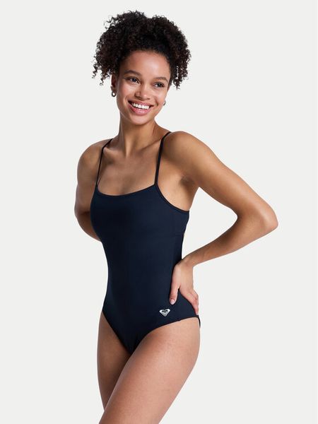 Roxy Strój kąpielowy Solid Essentials ERJX103805 Czarny. Czarne stroje kąpielowe damskie Roxy, xs, bez wzorów, z syntetyku. Za 143.99 zł.