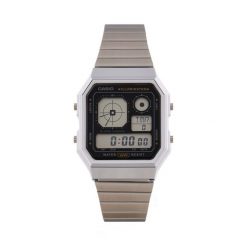 Zegarek Casio. Szare zegarki męskie Casio, bez wzorów, srebrne. Za 249.99 zł.