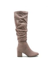 Jenny Fairy Kozaki LS5279-09 Brązowy. Brązowe kozaki damskie Jenny Fairy, bez wzorów, z materiału, bez obcasa, na słupku, bez zapięcia. Za 199.99 zł.