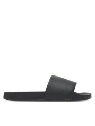 Tommy Hilfiger Klapki Hilfiger Print Tumble Pool Slide FM0FM05505 Czarny. Czarne klapki męskie Tommy Hilfiger, bez wzorów, ze skóry, bez zapięcia. Za 139.99 zł.