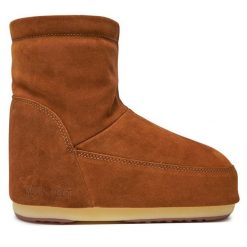 Śniegowce Moon Boot. Brązowe śniegowce damskie Moon Boot, bez zapięcia. Za 1,099.00 zł.