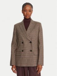 Weekend Max Mara Marynarka Giove 2525046022 Brązowy Regular Fit. Brązowe marynarki i żakiety damskie Weekend Max Mara, bez wzorów, z wełny, bez kołnierzyka, bez ramiączek. Za 1,969.00 zł.