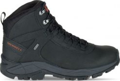 Buty trekkingowe męskie Merrell Vego Mid Leather Wp czarne r. 45 (J311538C). Czarne trekkingi męskie Merrell, bez zapięcia. Za 417.90 zł.