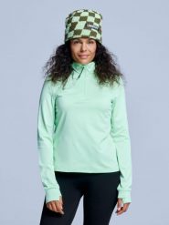 Bluza narciarska - Damskie - Arctic 2.0 - Avocado. Zielone bluzy damskie POEDERBAAS, na zimę, m, bez wzorów, z elastanu, bez ramiączek, bez kaptura. Za 177.72 zł.