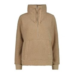 Kobieca bluza półzipowana CMP. Brązowe bluzy damskie CMP, na zimę, bez wzorów, bez ramiączek, bez kaptura. Za 347.00 zł.