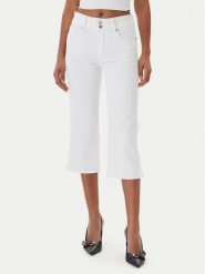 Guess Jeans Jeansy W6GA2G D0131 Biały Regular Fit. Białe jeansy damskie Guess Jeans, z aplikacjami, z bawełny. Za 349.99 zł.