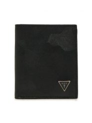 Guess Portfel Mito SMMTCF LEA22 Czarny. Czarne portfele męskie Guess, z aplikacjami, ze skóry. Za 189.99 zł.
