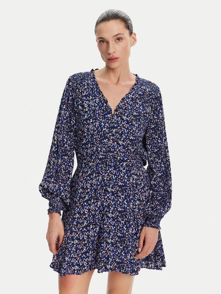 Pepe Jeans Sukienka codzienna Anna PL953639 Niebieski Regular Fit. Niebieskie sukienki damskie Pepe Jeans, na co dzień, m, bez wzorów, z jeansu, bez kołnierzyka, bez ramiączek, proste. Za 219.99 zł.