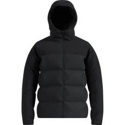 Kurtka puchowa Odlo Jacket insulated DOWN HOODED. Czarne kurtki męskie ODLO, na zimę, l, bez wzorów, z materiału, sportowe, z kapturem. Za 1,499.99 zł.