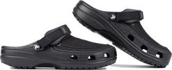 Crocs Chodaki sandały klapki męskie Crocs Yukon Vista II LR Clog czarne 207689 0DD 41-42. Czarne klapki męskie Crocs, bez wzorów, bez zapięcia. Za 258.69 zł.