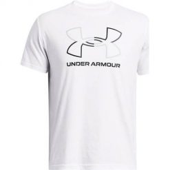 Koszulka sportowa męska Under Armour Gl Foundation Uodate. Białe koszulki sportowe męskie Under Armour, m, bez wzorów, z bawełny, bez ramiączek, na fitness i siłownię. Za 109.00 zł.