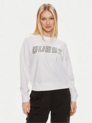 Guess Bluza Skylar V4GQ07 K8802 Biały Relaxed Fit. Białe bluzy damskie Guess, xl, z aplikacjami, z syntetyku, bez ramiączek, bez kaptura. Za 269.99 zł.
