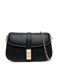 Tommy Hilfiger Torebka Th Heritage Chain Crossover AW0AW19319 Czarny. Czarne torebki do ręki damskie Tommy Hilfiger, bez wzorów, ze skóry, bez dodatków. Za 529.99 zł.