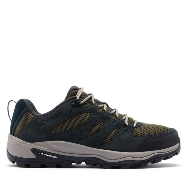Trekkingi Columbia. Zielone buty zimowe męskie Columbia, bez wzorów, bez obcasa, bez zapięcia. Za 274.99 zł.