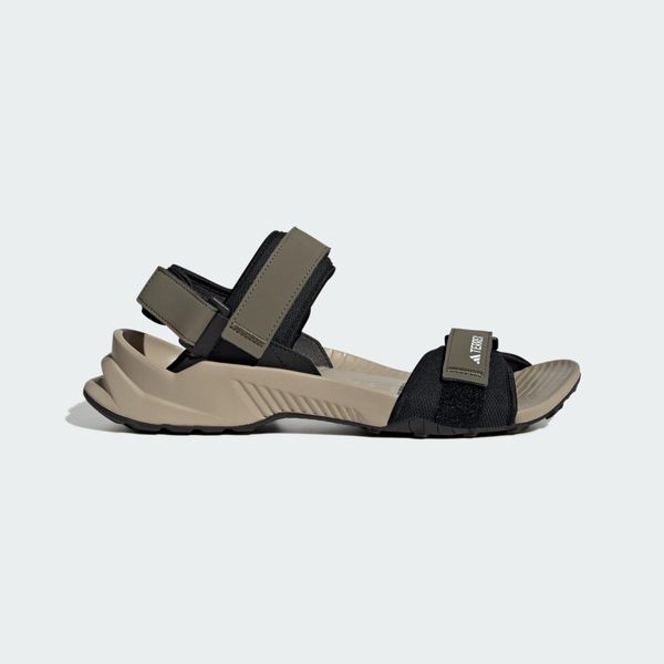 Sandały Terrex Hydroterra. Brązowe sandały damskie Adidas, bez wzorów, z gumy, bez obcasa, bez zapięcia. Za 239.00 zł.