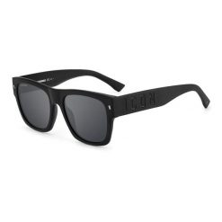 Okulary przeciwsłoneczne DSQUARED2 ICON 0004/S 003 dla mężczyzn, rozmiar 55 mm. Czarne okulary przeciwsłoneczne damskie DSQUARED, prostokątne. W wyprzedaży za 695.95 zł.
