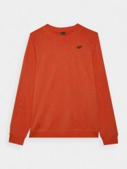 4F Bluza dresowa nierozpinana bez kaptura męska - czerwona S. Czerwone bluzy męskie 4F, m, bez wzorów, z bawełny, klasyczne, bez ramiączek, bez kaptura. W wyprzedaży za 99.99 zł.