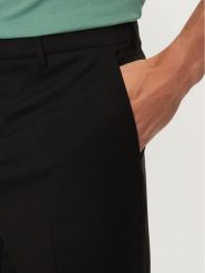 AMI Paris Spodnie materiałowe HTR013.WV0044 Czarny Regular Fit. Czarne spodnie materiałowe męskie AMI PARIS, bez wzorów, z materiału. Za 1,069.00 zł.