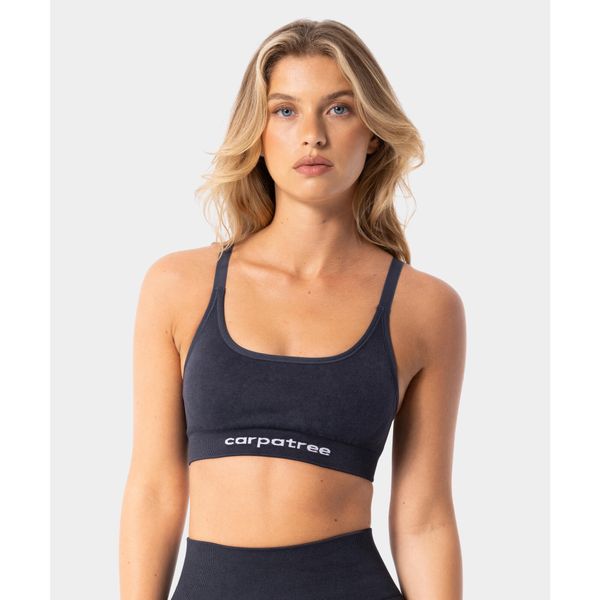 Biustonosz bezszwowy z regulowanymi ramiączkami Carpatree Yasmine. Czarne biustonosze Carpatree, bez wzorów. Za 89.99 zł.