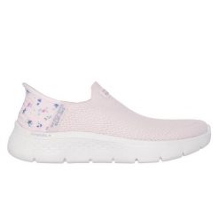 Buty sportowe Sneakersy damskie, Slip-Ins: GO WALK Flex. Czerwone obuwie sportowe damskie Skechers, bez wzorów, bez zapięcia. Za 349.99 zł.