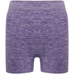 Bezszwowe Spodenki Damskie. Fioletowe szorty damskie TOMBO, bez wzorów, sportowe. Za 76.99 zł.